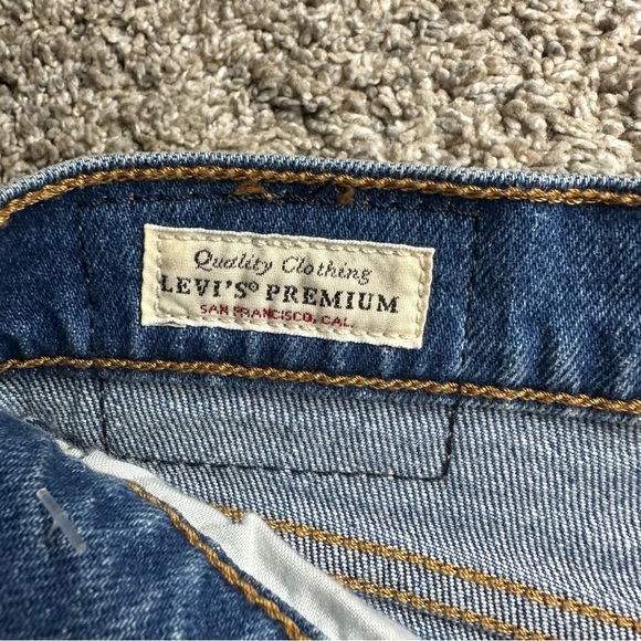 🎆 Levi’s Big E Wedgie straight leg jeans 27 4 distressed ankle 90’s high waisted - Picture 8 of 11